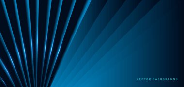 Mavi ışık efektli soyut şablon mavi köşegen. Reklam, poster, şablon, iş sunumu için kullanabilirsiniz. Vektör illüstrasyonu