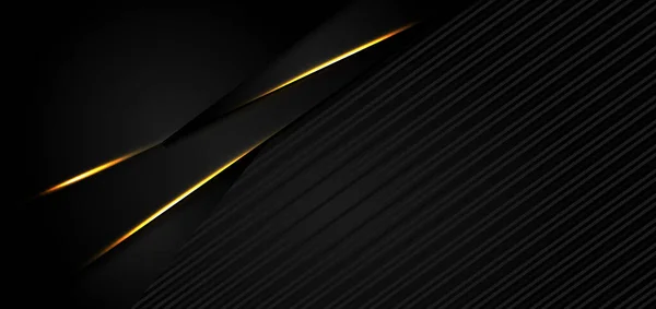Modello Astratto Geometrico Nero Con Effetto Luce Sfondo Diagonale Nero — Vettoriale Stock