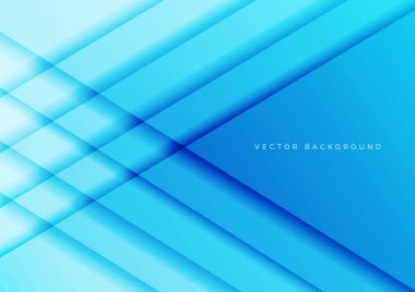 Soyut açık mavi üçgen arka plan çakışması. Reklam, poster, şablon, iş sunumu için kullanabilirsiniz. Vektör illüstrasyonu