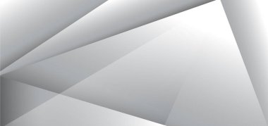 Soyut modern tasarım beyaz ve gri geometrik arkaplan. Reklam, poster, şablon, iş sunumu için kullanabilirsiniz. Vektör illüstrasyonu   