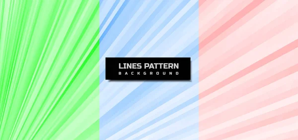 Set Von Abstrakten Grünen Blauen Roten Diagonalen Linien Muster Hintergrund — Stockvektor