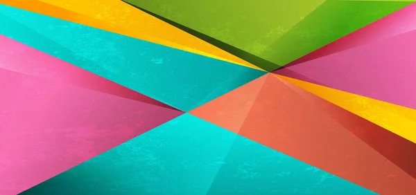 Triángulo Geométrico Abstracto Colorido Vibrante Con Fondo Textura Grunge Usted — Archivo Imágenes Vectoriales
