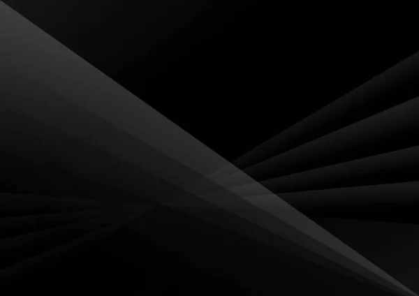 Abstrakter Geometrischer Schwarzer Und Grauer Diagonaler Hintergrund Sie Können Für — Stockvektor
