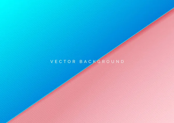 Abstract Template Paper Sheet Overlap Blue Pink Color Background You — Stock Vector