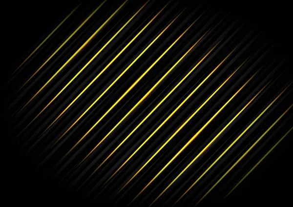 Plantilla Abstracta Diagonal Línea Rayas Negras Textura Fondo Con Neón — Vector de stock