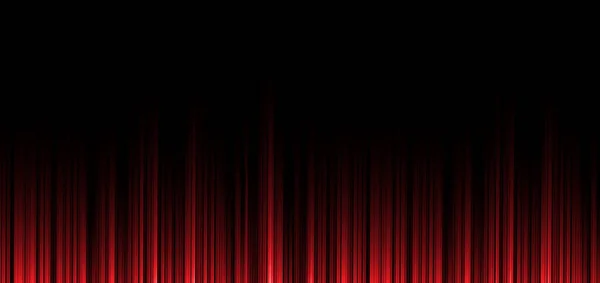 Abstrakte Rote Streifen Vertikale Linien Licht Auf Schwarzem Hintergrund Technologiekonzept — Stockvektor