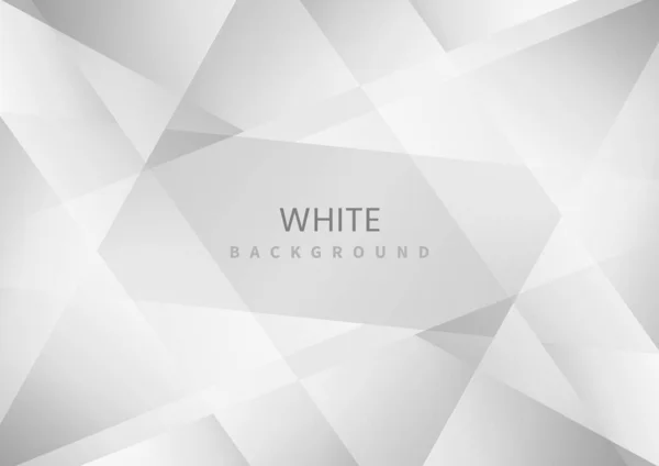 Abstraktes Weißes Und Graues Dreieck Überlappender Ebenenhintergrund Moderner Stil Sie — Stockvektor