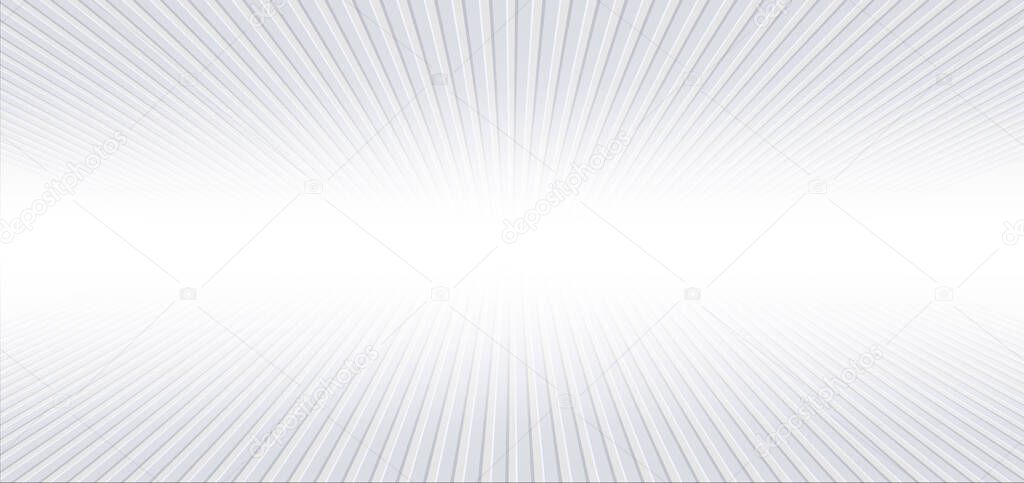 Abstract banner web geometric perspective lines diagonal white and gray gradient color background. Technology concept. Vector illustration 