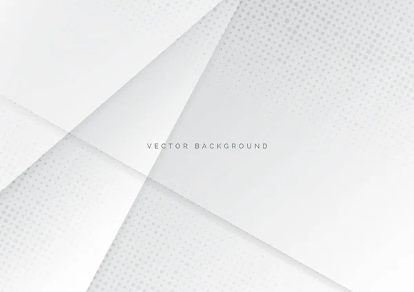Fond Dégradé Abstrait Blanc Gris Avec Fond Point Demi Teinte — Image vectorielle