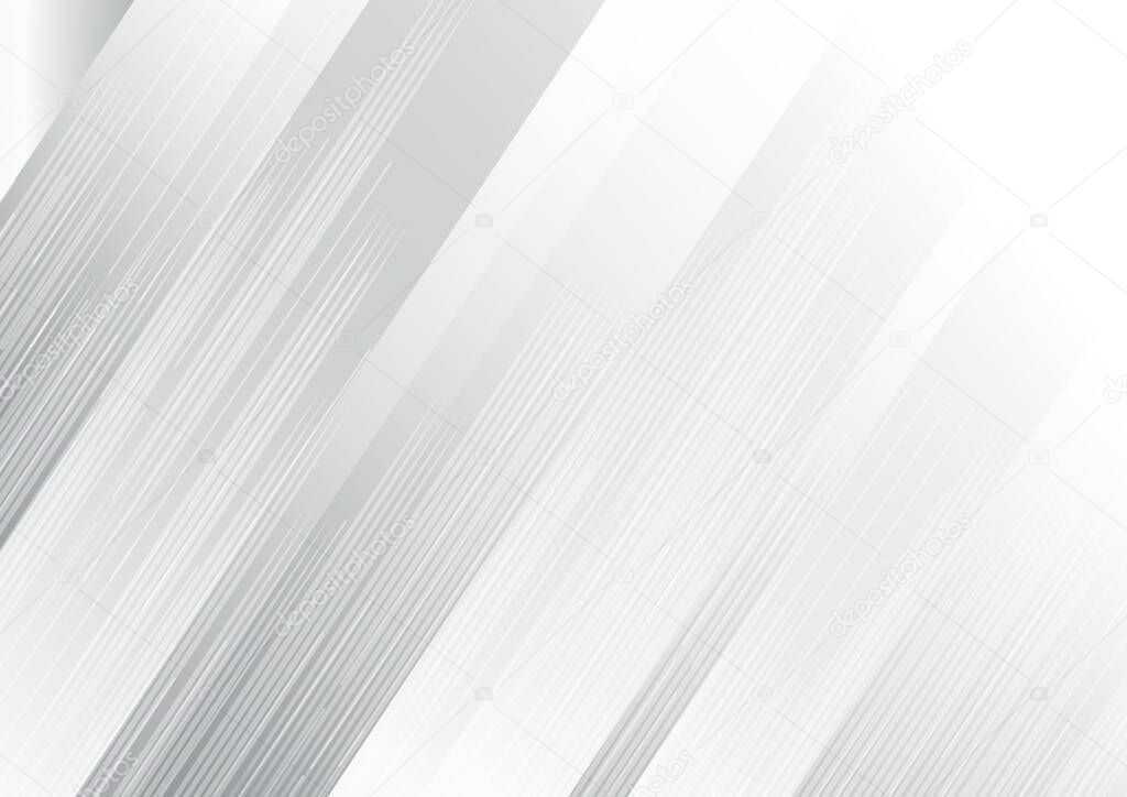 Abstract white grey background modern stripe gradient color oblique line texture. You can use for ad, poster, template, business presentation. Vector illustration