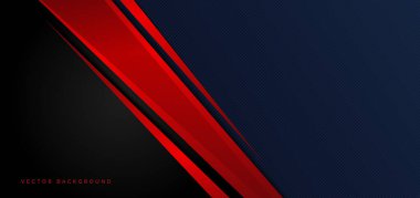 Şablon kurumsal afiş kavramı kırmızı mavi kontrast arkaplan. Reklam, poster, şablon, iş sunumu için kullanabilirsiniz. Vektör illüstrasyonu