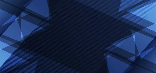 Abstrakter Dunkelblauer Diagonaler Hintergrund Mit Dreiecken Die Sich Überlappen Vector — Stockvektor