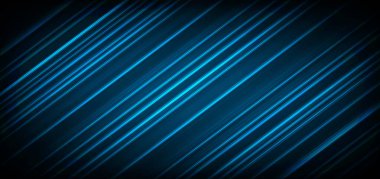 Teknoloji fütüristik arka plan açık mavi çizgili koyu mavi arkaplan. Vektör illüstrasyonu   