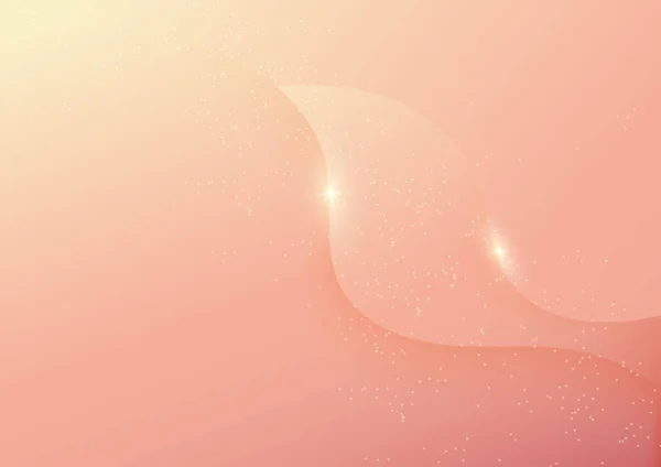 抽象的な背景豪華なソフトイエローとドットの輝きとピンクのグラデーション現代 ベクターイラスト — ストックベクタ