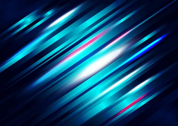 Абстрактний Технологічний Синій Фон Світлою Смугою Лінії Діагоналі Векторні Ілюстрації — стоковий вектор