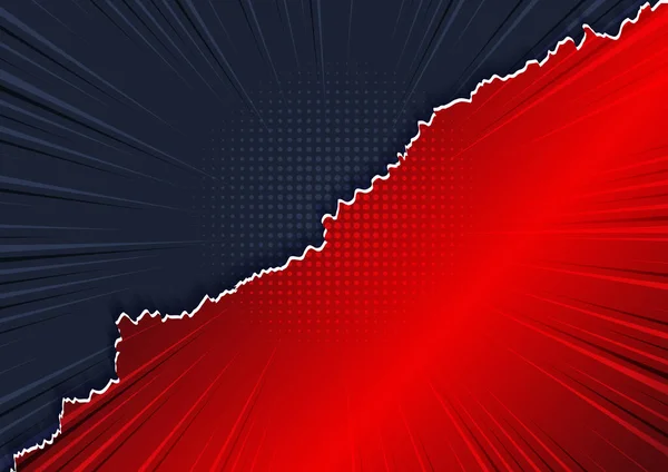 Fight Battle Red Blue Background Screen Design Vector Illustration — Stock Vector