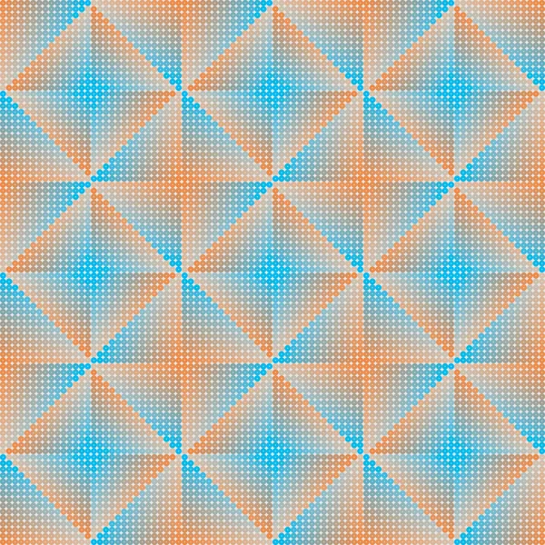 Fond abstrait géométrique bleu et orange — Image vectorielle