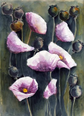 güzel boyalı çiçek