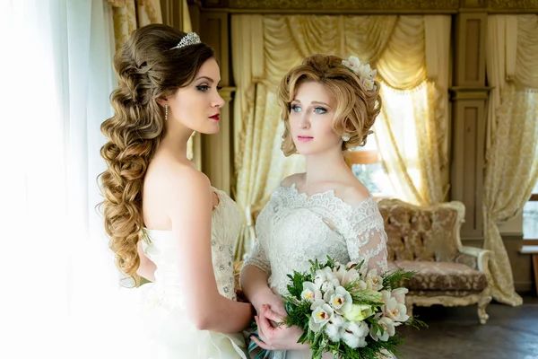 Brides piękny portret — Zdjęcie stockowe