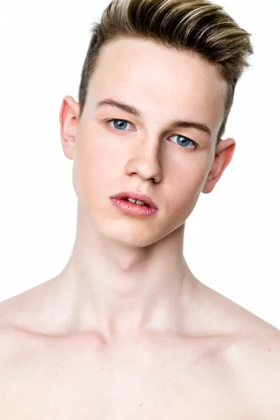 Closeup portret van jonge man — Stockfoto