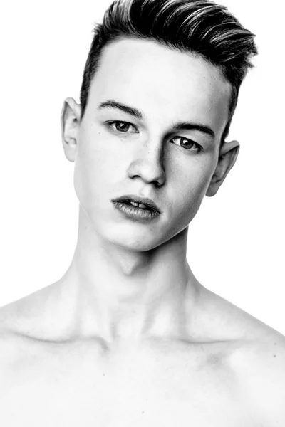 Closeup portrait of young man — Stock Photo, Image