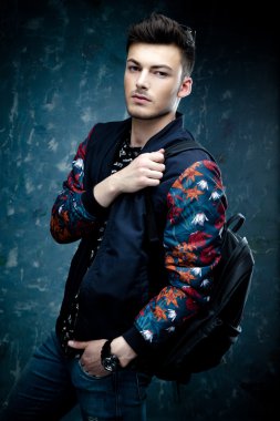 çekici hipster adam