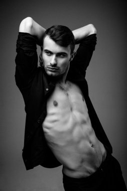 seksi genç moda adam