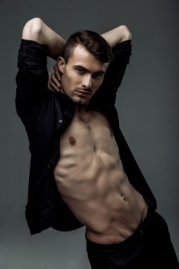 seksi genç moda adam