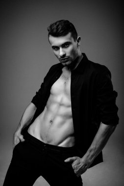 seksi genç moda adam