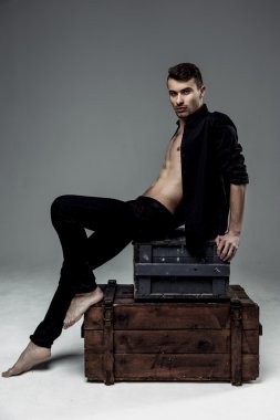 seksi genç moda adam