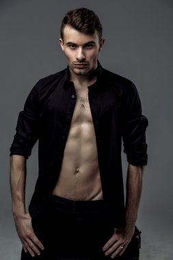 seksi genç moda adam