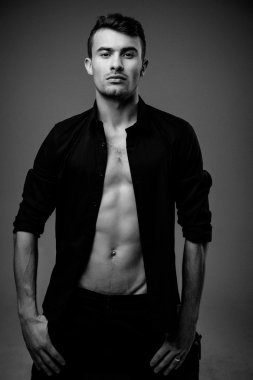 seksi genç moda adam