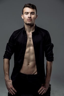 seksi genç moda adam