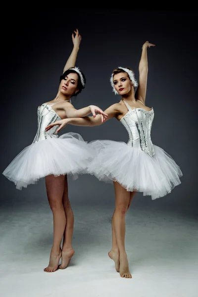 两个经典的芭蕾舞演员 — 图库照片
