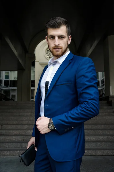 Handsome man in the jacket — Stock Photo, Image