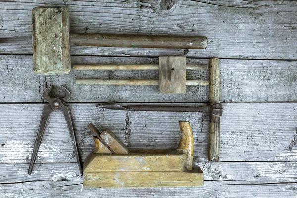 Vieux outils de menuiserie — Photo