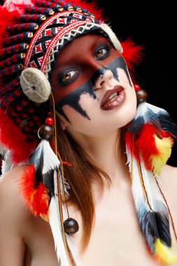 Native American Indian woman clipart