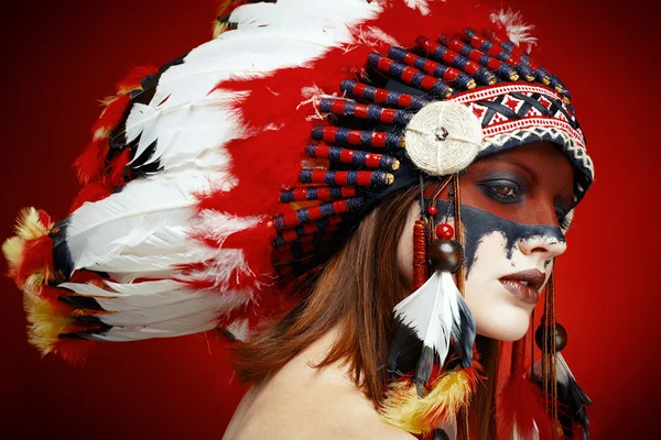 Native American Indian woman — Stock Photo, Image