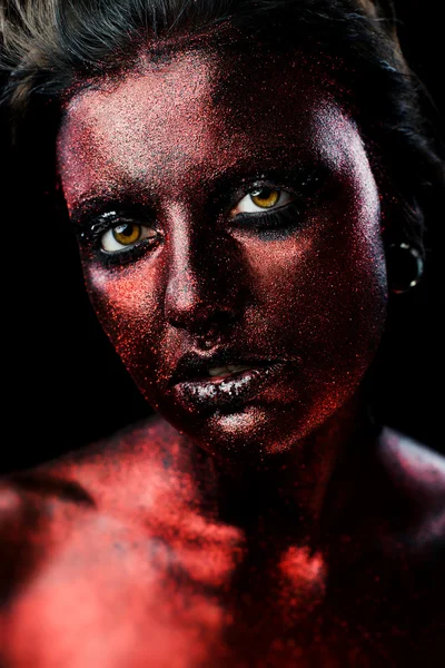 Beautiful and scary devil — Stock Photo, Image