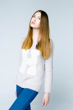 Profesyonel kadın modeli.