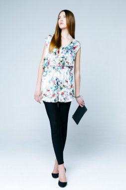 Profesyonel kadın modeli.