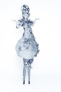 Lüks karnaval kostümü giymiş kadın