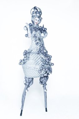 Lüks karnaval kostümü giymiş kadın