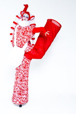 Vintage tarzı kadın palyaço