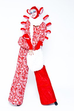 Vintage tarzı kadın palyaço