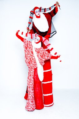 İki neşeli palyaço