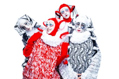 Dört neşeli palyaço