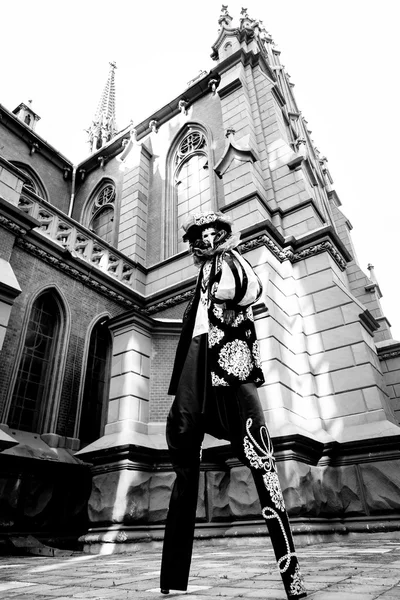 Venetian Carnival Masked man — Stock Photo, Image