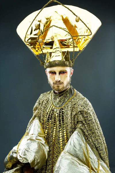 Karnaval maskeli adam — Stok fotoğraf