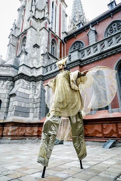 Людина в масці карнавал — стокове фото